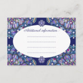 Carte D'accompagnement Rosace bleue (Dos)