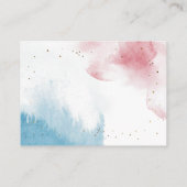 Carte D'accompagnement Rose Bleu Au-Dessus De La Lune Demande (Dos)