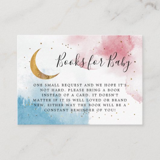 Carte D'accompagnement Rose Bleu Au-Dessus De La Lune Demande (Devant)