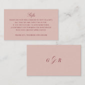 Carte D'accompagnement Rose de la mort de Registry (Devant / Derrière)