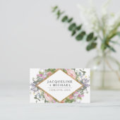 Carte D'accompagnement Rose de réception de mariage Gold Country Floral A (Debout devant)