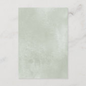 Carte D'accompagnement Rose d'hiver Blanc or Mariage Floral (Dos)