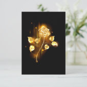 Carte D'accompagnement Rose d'or ( rose d'or ) (Debout devant)