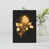 Carte D'accompagnement Rose d'or ( rose d'or ) (Debout devant)