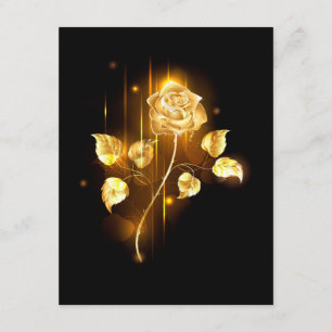Carte D'accompagnement Rose d'or ( rose d'or )