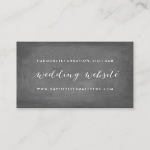 Carte D'accompagnement Rose Garden Floral Mariage Site Web à double face