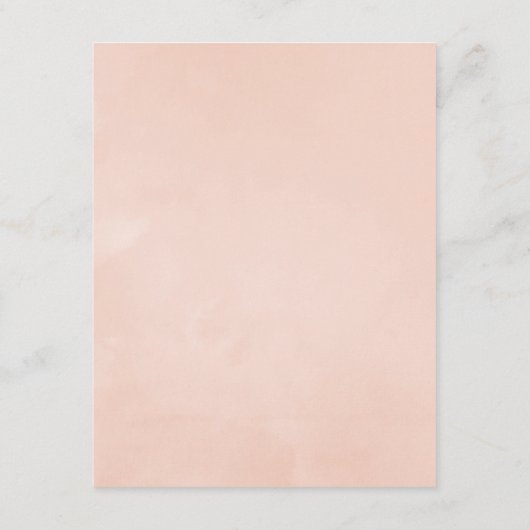 Carte D'accompagnement Rose Gold and Blush Greenery Mariage Détails du cl (Dos)