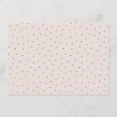 Carte D'accompagnement rose gold calligraphie moderne (Dos)