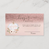 Carte D'accompagnement Rose Gold Parties scintillant Bokeh, Baby shower C (Devant)