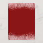 Carte D'accompagnement Rose Gold Parties scintillant Mariage Informations (Dos)