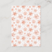 Carte D'accompagnement Rose Gold Snowflakes Winter Display Show (Dos)