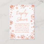 Carte D'accompagnement Rose Gold Snowflakes Winter Display Show (Devant)