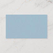Carte D'accompagnement Rose Greenery Elegant Dusty Blue Mariage registre (Dos)