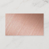 Carte D'accompagnement Rose moderne Merci Mariage de script de l'or (Dos)