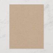 Carte D'accompagnement Rose naturel Woodsy Détails du Mariage (Dos)