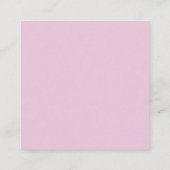 Carte D'accompagnement Rose Poussiéreux Script Approvisionner le bar Réce (Dos)