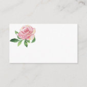 Carte D'accompagnement Rose - Présentation de douche (Dos)