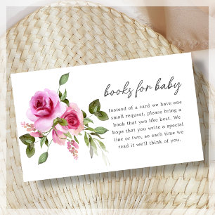 Carte D'accompagnement Rose rose rose Baby shower de demande de réserva