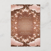 Carte D'accompagnement Rose Whimsical Gold Ornate Détails floraux (Devant)