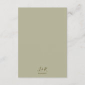 Carte D'accompagnement Roses blanches pâles romantiques Détails du Mariag (Dos)