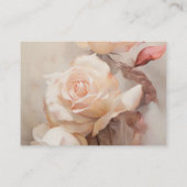 Carte D'accompagnement Roses d'été Mariage élégant (Dos)