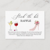 Carte D'accompagnement Roses hauts talons Stock bar Fête des mariées (Devant)