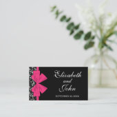 Carte D'accompagnement Roses noires et blanches Bow rose (Debout devant)