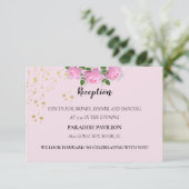 Carte D'accompagnement Roses Roses Roses Roses Parfumées Réception de mar (Debout devant)