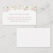 Carte d'accompagnement Roses Rouges Baby's Breath (Devant / Derrière)