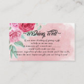 Carte D'accompagnement Rosy Blush Wishing Well for Mariage Encape Card (Devant)