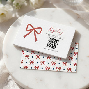 Carte D'accompagnement Rouge Blanc et je fais un thème rouge pour mariage