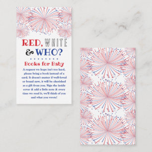 Carte D'accompagnement Rouge, Blanc & Qui ? 4 juillet Parti de la révélat