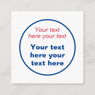 Carte D'accompagnement Rouge Bleu Blanc Votre Texte Ici Remplacer Slogan