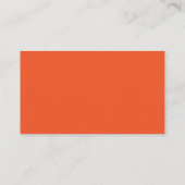Carte D'accompagnement Rouge Orange Intense Rustique Moderne RSVP (Dos)