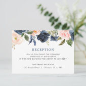 Carte D'accompagnement Rougissent la réception florale rose de roses de (Debout devant)