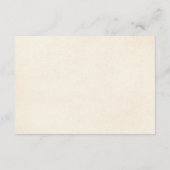 Carte D'accompagnement Rouille Fleurs en terre cuite Baby shower Déchets (Dos)