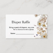 Carte D'accompagnement Roulements de couches hiver rustique boho fleur sa (Devant)