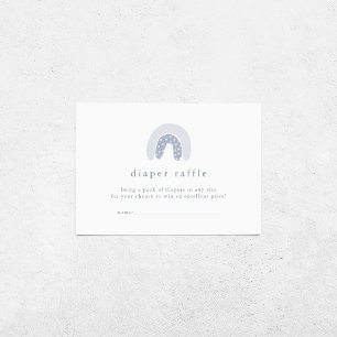 Carte D'accompagnement ROWAN Boy Boho Rainbow Baby shower Déchets Raffin
