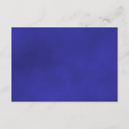 Carte D'accompagnement Royal Blue ou Cobalt Rose Elegant Wedding Website (Dos)