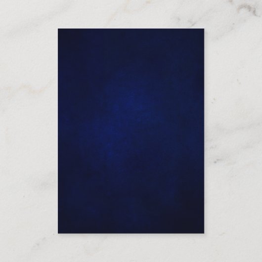 Carte D'accompagnement Royal Blue Rustic Tournesol réception Encl (Dos)