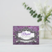 Carte D'accompagnement Royal Diaper Raffle|Princesse ethnique violette et (Debout devant)