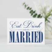 Carte D'accompagnement Royal Mange, Boit & Be Married | Boîtier (Debout devant)