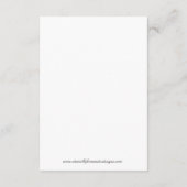 Carte D'accompagnement Royal Mariage Gold Script Informations clients (Dos)