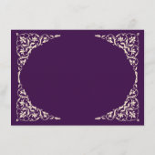 Carte D'accompagnement Royal Plum QR RSVP Card (Dos)
