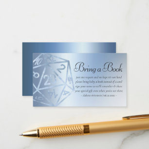 Carte D'accompagnement RPG Luxe   Imaginaire bleu Tabletop Gamer Baby Boo