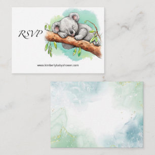 Carte D'accompagnement RSVP Baby shower Koala en ligne