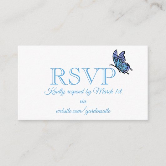 Carte D'accompagnement RSVP Card (Devant)