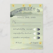 Carte D'accompagnement RSVP Daisy et boîtier gris (Devant)