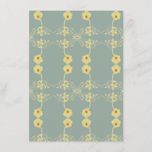 Carte D'accompagnement RSVP Daisy et boîtier gris (Dos)