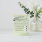 Carte D'accompagnement RSVP Daisy et boîtier gris (Debout devant)